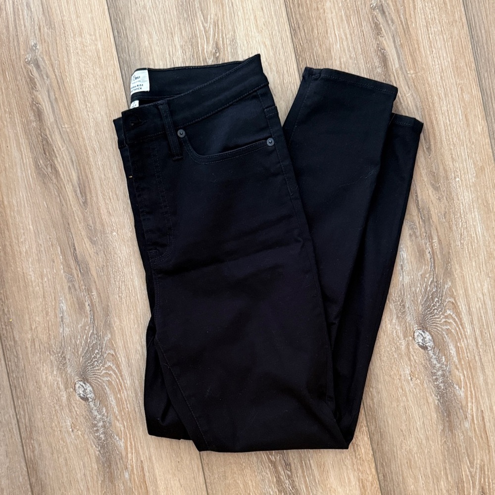 J. Crew High-Rise Toothpick Jeans in Deep Plum